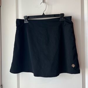 Coolibar Black UPF 50+ Athletic Skort. XL